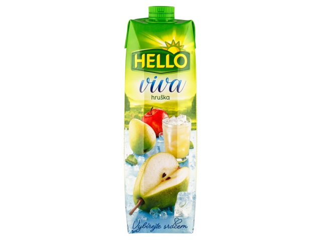 Hello Viva hruška 1l