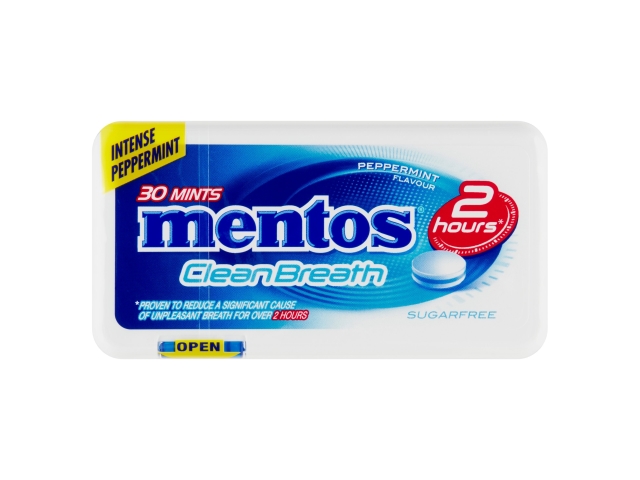 Mentos CleanBreath Peppermint 30 ks 21g 