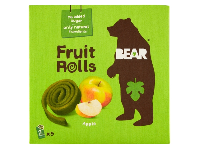 Bear Apple jemně sušené rolované plátky z ovoce a zeleniny 5 x 20g