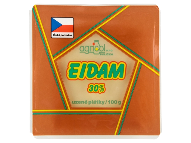 Agricol Eidam 30% uzené plátky 100g