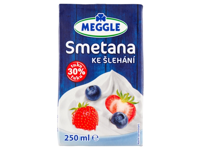Meggle Smetana ke šlehání 30% tuku 250ml
