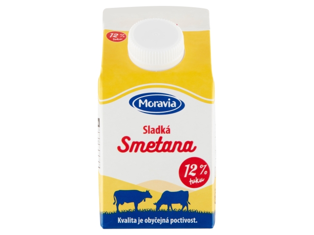 Moravia Smetana sladká 12 % tuku 500ml